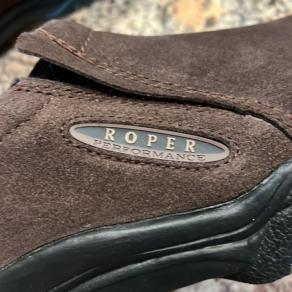 Brown Suede Slip-On Loafers with Durable Rubber Sole